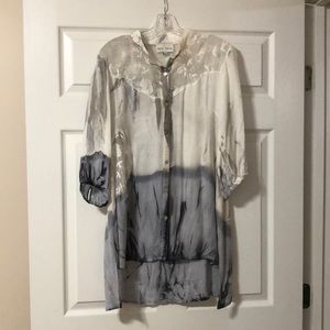 Belle France size L sheer tunic